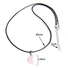 Load image into Gallery viewer, Necklaces Crescent Moon Shape Quartz Stone Choker Necklaces