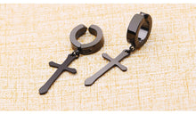 Load image into Gallery viewer, Earrings Punk Fake Piercing Ear Cuffs Crosses