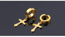 Load image into Gallery viewer, Earrings Punk Fake Piercing Ear Cuffs Crosses