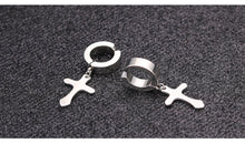 Load image into Gallery viewer, Earrings Punk Fake Piercing Ear Cuffs Crosses