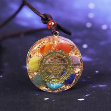 Load image into Gallery viewer, Necklaces Orgonite Pendant Chakra Reiki Healing Necklace Yoga Energy