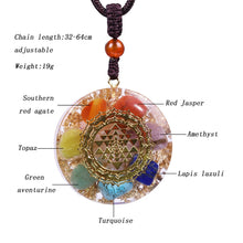 Load image into Gallery viewer, Necklaces Orgonite Pendant Chakra Reiki Healing Necklace Yoga Energy