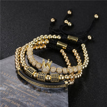 Load image into Gallery viewer, Bracelets 3Pcs/Set Bracelet Jewelry CZ Moon Crown Beads