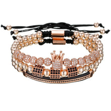 Load image into Gallery viewer, Bracelets 3Pcs/Set Bracelet Jewelry CZ Moon Crown Beads