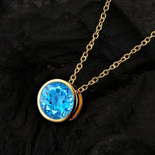 Load image into Gallery viewer, Necklaces 18K Pure Gold Natural Gemstones Pendant