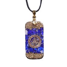 Load image into Gallery viewer, Necklaces Natural Lapis Lazuli Reiki Energy Amulet Necklace
