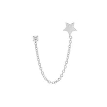 Load image into Gallery viewer, Earrings Hoop Chain Earrings with 925 Sterling Silver