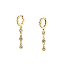 Load image into Gallery viewer, Earrings Hoop Chain Earrings with 925 Sterling Silver