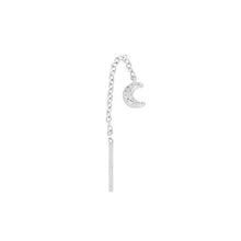 Load image into Gallery viewer, Earrings Hoop Chain Earrings with 925 Sterling Silver