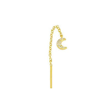 Load image into Gallery viewer, Earrings Hoop Chain Earrings with 925 Sterling Silver