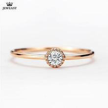 Load image into Gallery viewer, Rings 18K Gold Simple Diamond Ring