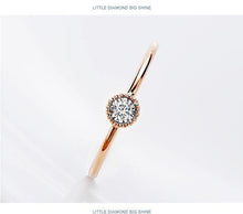 Load image into Gallery viewer, Rings 18K Gold Simple Diamond Ring
