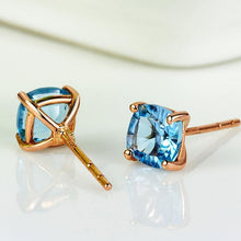 Load image into Gallery viewer, Earrings 18K Solid Gold Natural Topaz Earrings
