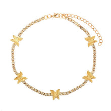 Load image into Gallery viewer, Necklaces Iced Out Butterfly Choker Necklaces