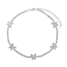 Load image into Gallery viewer, Necklaces Iced Out Butterfly Choker Necklaces