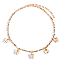 Load image into Gallery viewer, Necklaces Iced Out Butterfly Choker Necklaces