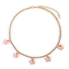 Load image into Gallery viewer, Necklaces Iced Out Butterfly Choker Necklaces