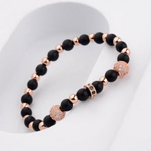 Load image into Gallery viewer, Bracelets Charm Men CZ Zircon Pave Copper Ball Bracelet