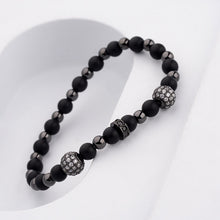 Load image into Gallery viewer, Bracelets Charm Men CZ Zircon Pave Copper Ball Bracelet