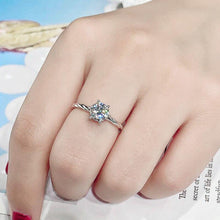 Load image into Gallery viewer, Rings 1CT Moissanite Diamond Silver Ring