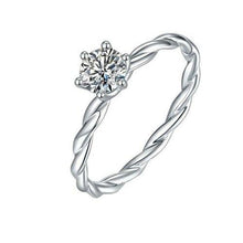 Load image into Gallery viewer, Rings 1CT Moissanite Diamond Silver Ring
