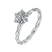 Load image into Gallery viewer, Rings 1CT Moissanite Diamond Silver Ring