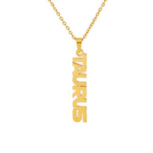 Load image into Gallery viewer, Necklaces Zodiac Letter Pendant Necklace