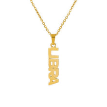 Load image into Gallery viewer, Necklaces Zodiac Letter Pendant Necklace