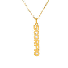 Load image into Gallery viewer, Necklaces Zodiac Letter Pendant Necklace