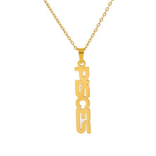 Load image into Gallery viewer, Necklaces Zodiac Letter Pendant Necklace