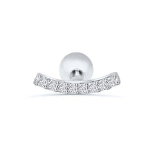 Load image into Gallery viewer, Earrings Geometric Crystal Zirconia Stud Earrings with 925 Sterling Silver
