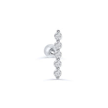 Load image into Gallery viewer, Earrings Geometric Crystal Zirconia Stud Earrings with 925 Sterling Silver