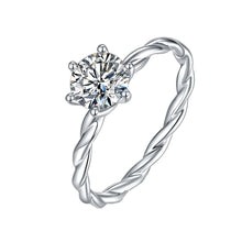 Load image into Gallery viewer, Rings 1CT Moissanite Diamond Silver Ring