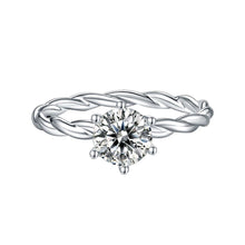Load image into Gallery viewer, Rings 1CT Moissanite Diamond Silver Ring