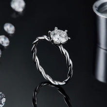 Load image into Gallery viewer, Rings 1CT Moissanite Diamond Silver Ring