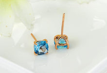 Load image into Gallery viewer, Earrings 18K Solid Gold Natural Topaz Earrings