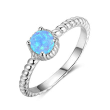 Load image into Gallery viewer, Rings Round Opal Sterling Silver Ring