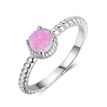 Load image into Gallery viewer, Rings Round Opal Sterling Silver Ring