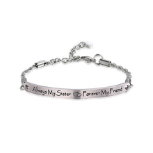 Load image into Gallery viewer, Bracelets Engraved Sister Bangle Bracelet