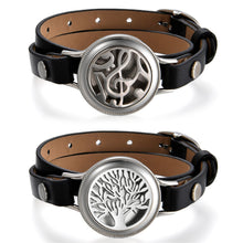 Load image into Gallery viewer, Bracelets Stainless Steel Essential Oil Diffuser Tree Locket Wrap Bracelet
