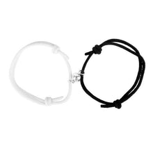 Load image into Gallery viewer, Handmade Woven Black Rope Magnetic Bracelet