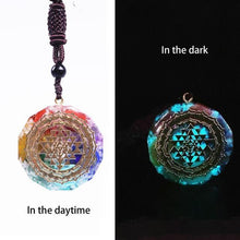 Load image into Gallery viewer, Necklaces Sacred Chakra Energy Sri Yantra Amulet Necklace