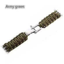 Load image into Gallery viewer, Bracelets Paracord 550 Bolt Clasp Apple Watch Band for Series 3,4,5,6/ 38-44MM
