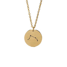 Load image into Gallery viewer, Necklaces Coin Zodiac Sign Necklace