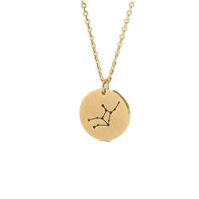 Load image into Gallery viewer, Necklaces Coin Zodiac Sign Necklace