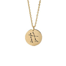 Load image into Gallery viewer, Necklaces Coin Zodiac Sign Necklace