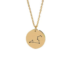 Load image into Gallery viewer, Necklaces Coin Zodiac Sign Necklace