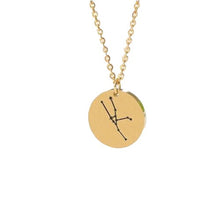 Load image into Gallery viewer, Necklaces Coin Zodiac Sign Necklace