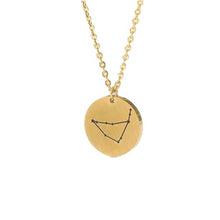 Load image into Gallery viewer, Necklaces Coin Zodiac Sign Necklace