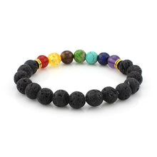 Load image into Gallery viewer, Bracelets Multicolor Balance Chakra Healing Lava Stone Bracelet
